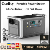 2600W Portable Power Station 1800W 1000W Solar Generator