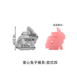 DIY Cement Gypsum Aromatherapy Silicone Mold Easter Love