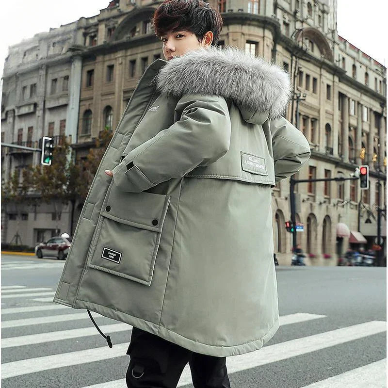 Winter New Men Fashion Down Down Cotton-Padded Jacket