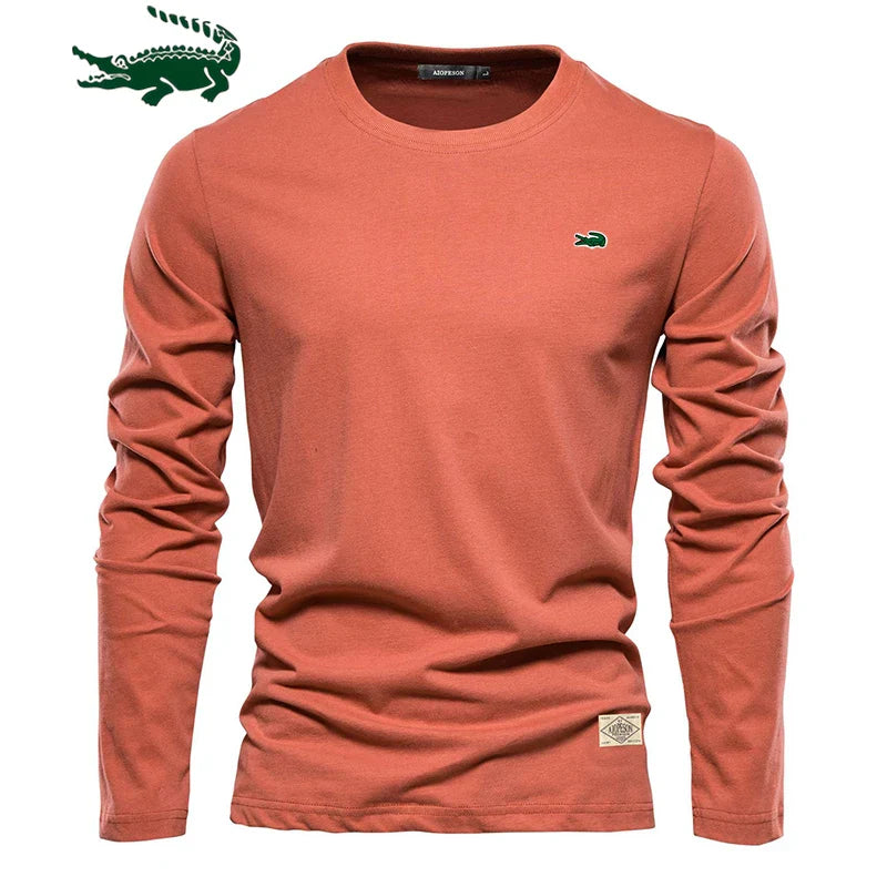 100% Cotton Long Sleeve T Shirt For Men