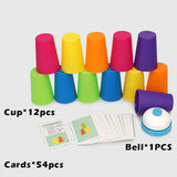 Kids Montessori Toys Stack Cup Battle Table Game