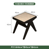Solid Wood Leisure Conference Chair Rattan Solid Wood
