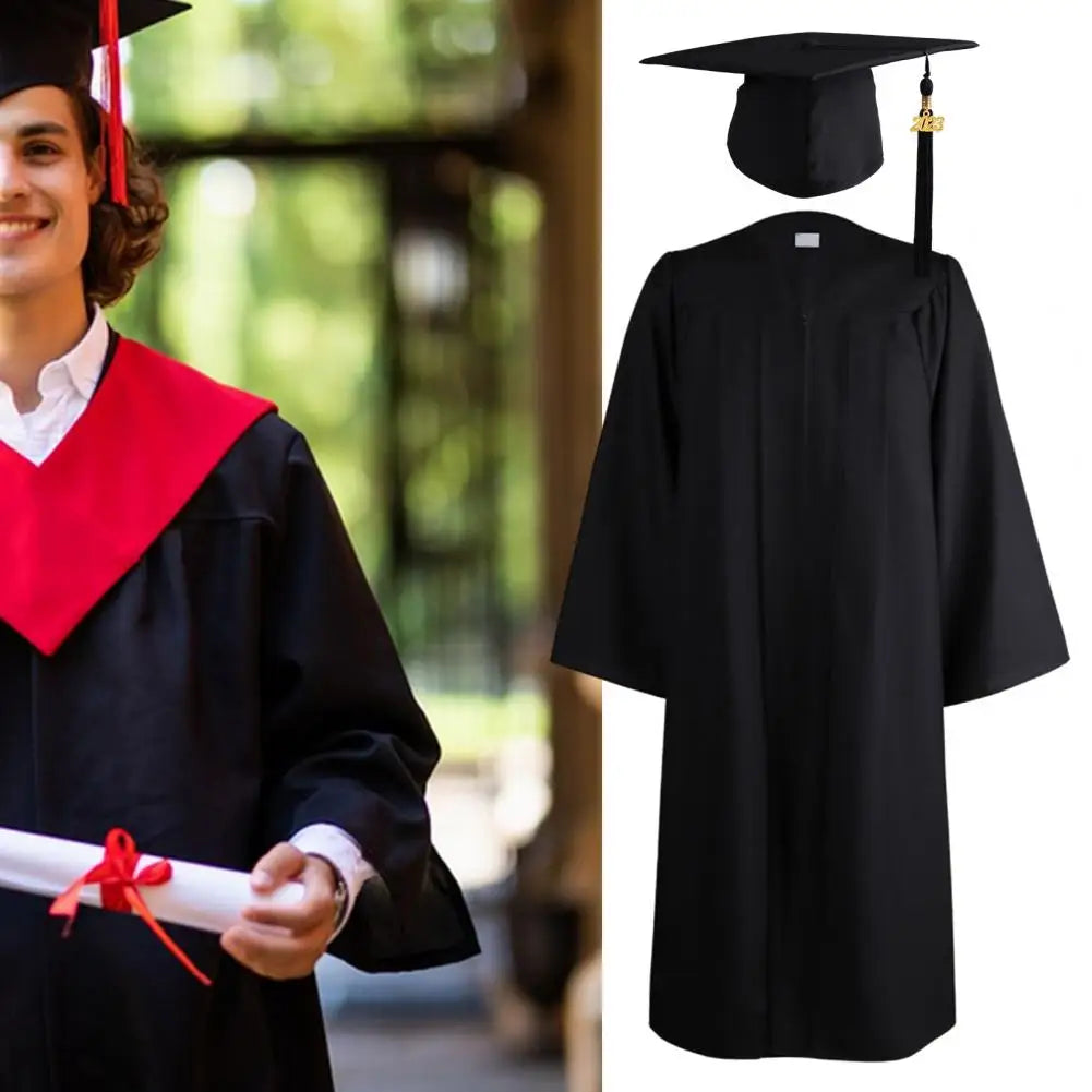 1 Set Universal Degree Gown Comfortable Graduation Hat