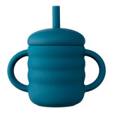 Baby Silicone Cup Portable Drinking Straw Cup Children