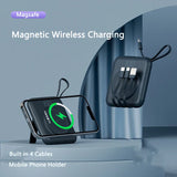 Magnetic Wireless Charger Magsafe Powerbank Built in Cable