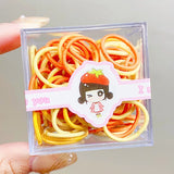 100pcs Colorful Rubber Bands In Summer Versatile Design