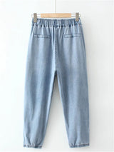 Plus Size Womens Jeans Elastic Waist High Waist