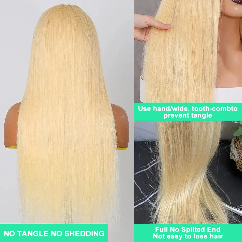30 32 Inch 613 Honey Blonde 13x4 HD