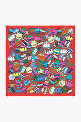 Spanish style printed large square scarf 100cm*100cm