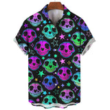 Devil Horror 3d Print Hawaiian Shirt Men Clothes