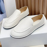 2023 New Genuine Leather Ballerina Flat Loafers Women