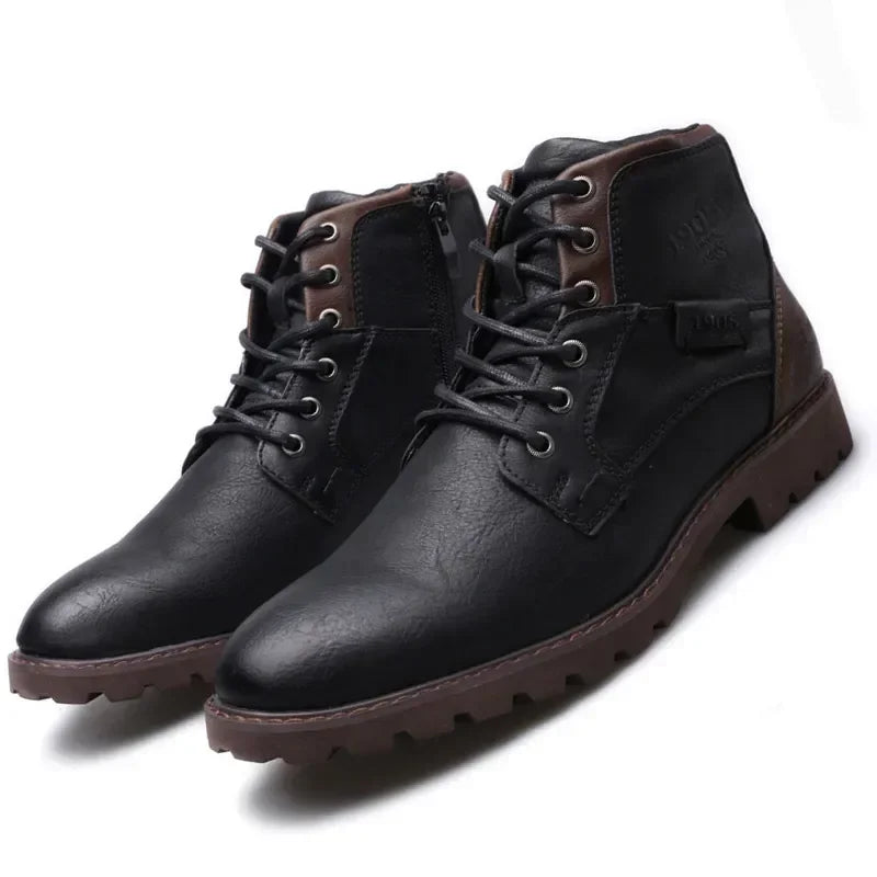 Handmade Men Boots Autumn Winter Male Booties Outdoor