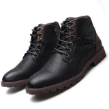 Handmade Men Boots Autumn Winter Male Booties Outdoor