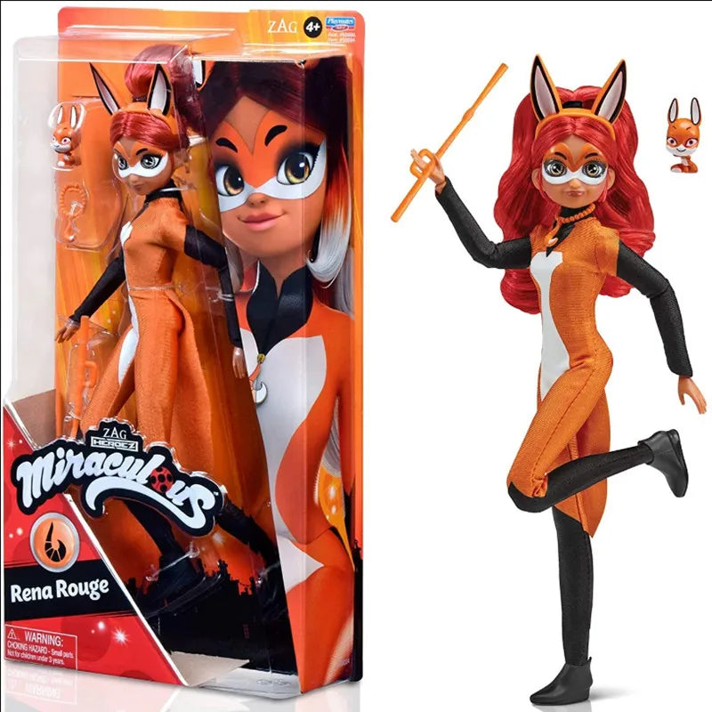 Miraculous 28cm Anime Figure Ladybug Marinette Rena Rouge