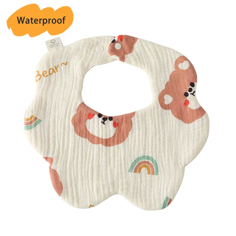 New Thickened 7 Layers Cotton Waterproof Baby Bibs