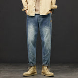 Retro Blue Jeans Harem Pants Loose Fit Casual