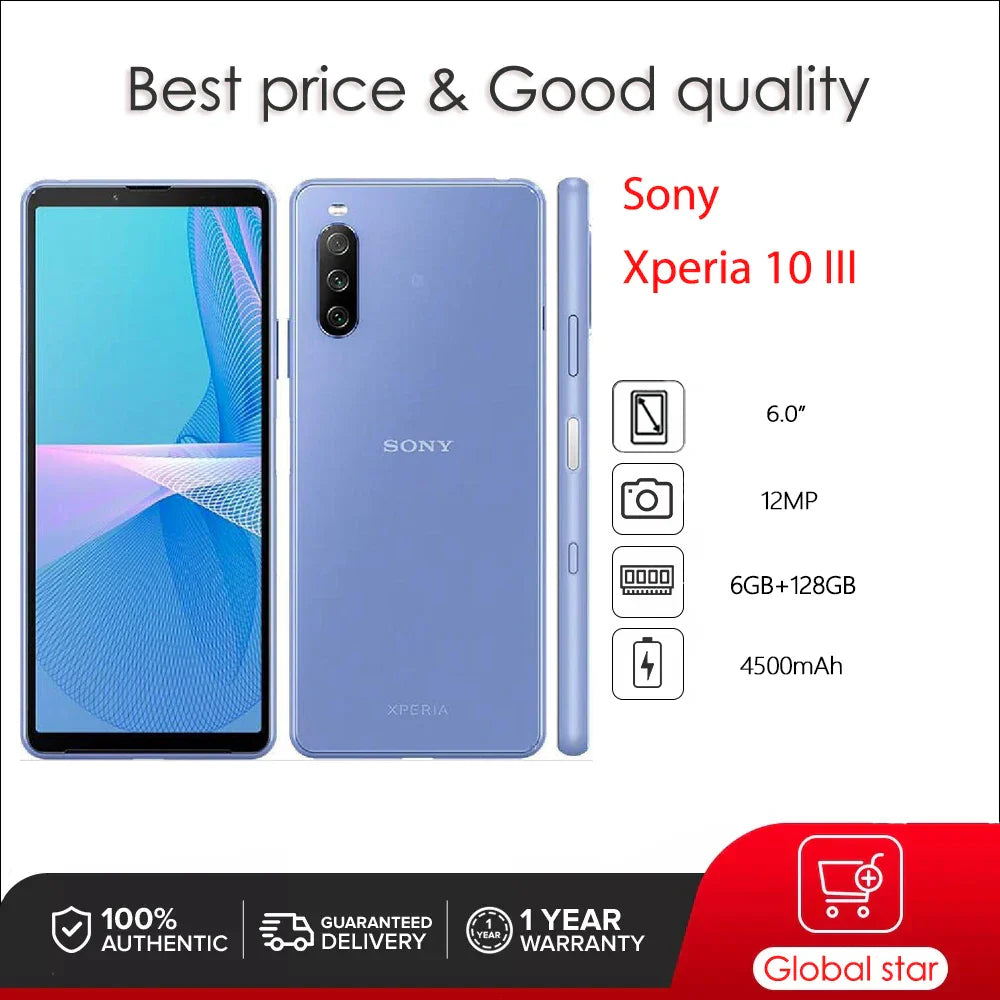 Sony Xperia 10 III 5G XQ-BT52 Original Unlocked