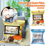 Cute Cat Snack Pillow Pudding Decorative, Stuffed Dolls