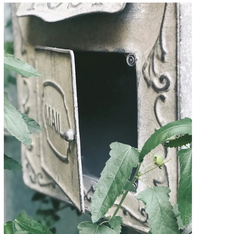 Outdoor Metal Mailbox For Storing Messages Leaving Message