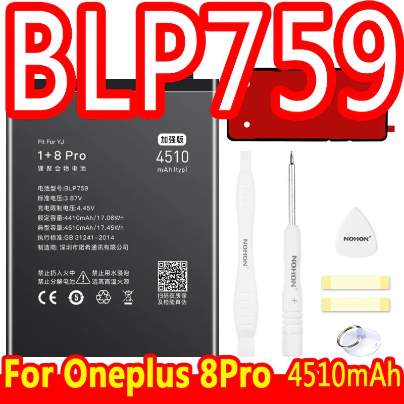 NOHON Battery For Oneplus 7 Pro 8 6