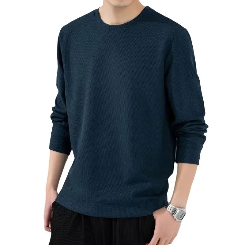 2023 Spring Autumn New Solid Color Round Neck