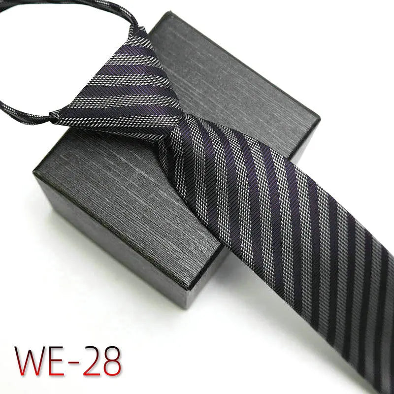 New Suit Business Zipper Tie for Man 48*7cm