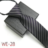 New Suit Business Zipper Tie for Man 48*7cm