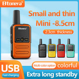 Btoera 2 Pcs Mini Walkie Talkie PMR 446