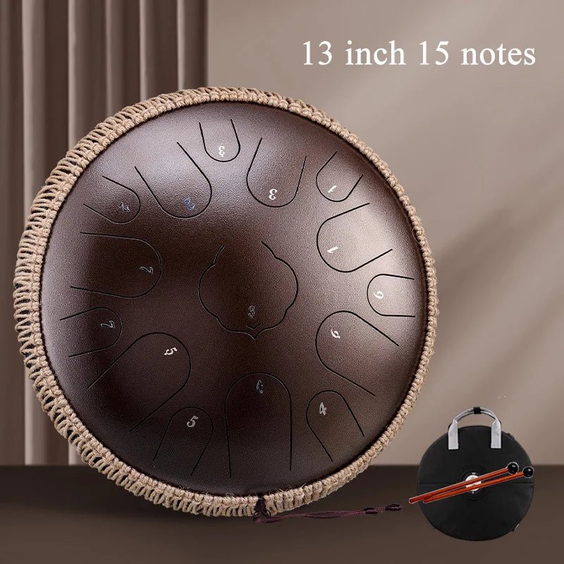 Hluru Glucophone Steel Tongue Drum 12 Inch 13