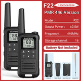 2PCS Baofeng F22 Walkie Talkie Portable Mini Communication