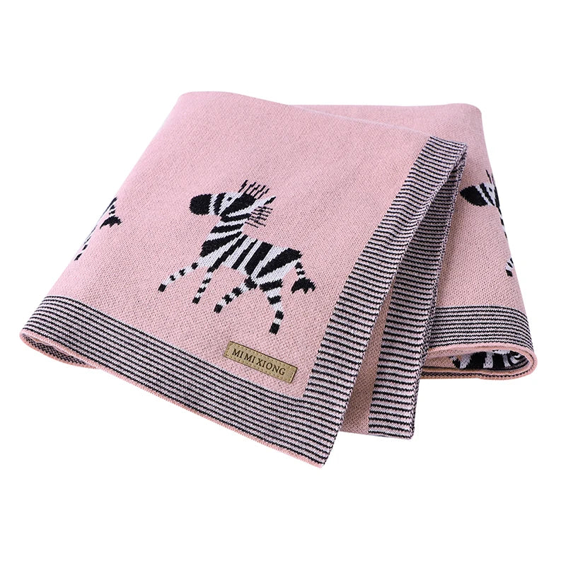 Newborn Baby Blankets Super Soft Knitted Infant Kids