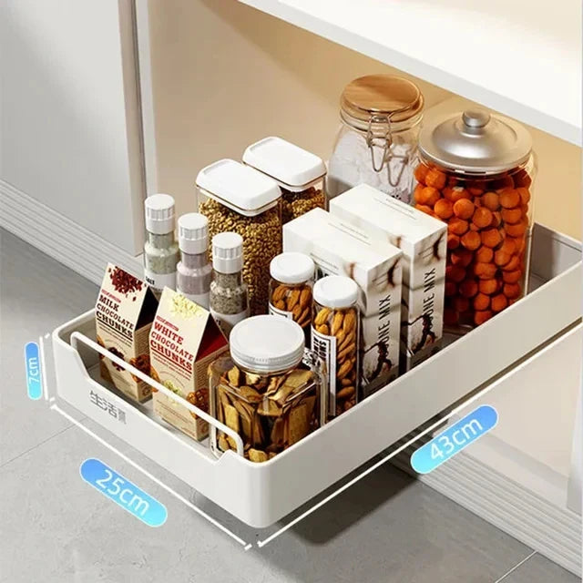 Pull-out Kitchen Organizer Rack Slide Cabinets Storage Free