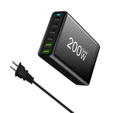 100W 120W 200W GaN Charger 6 Ports USB
