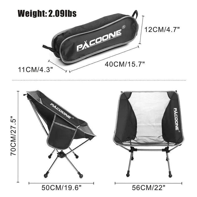 Travel Ultralight Folding Aluminum Chair Superhard High Load