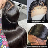 34 30 Inch Bone Straight Hd Lace Front