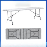 Plastic Folding Table and Chair, Rectangular Strip, Plastic