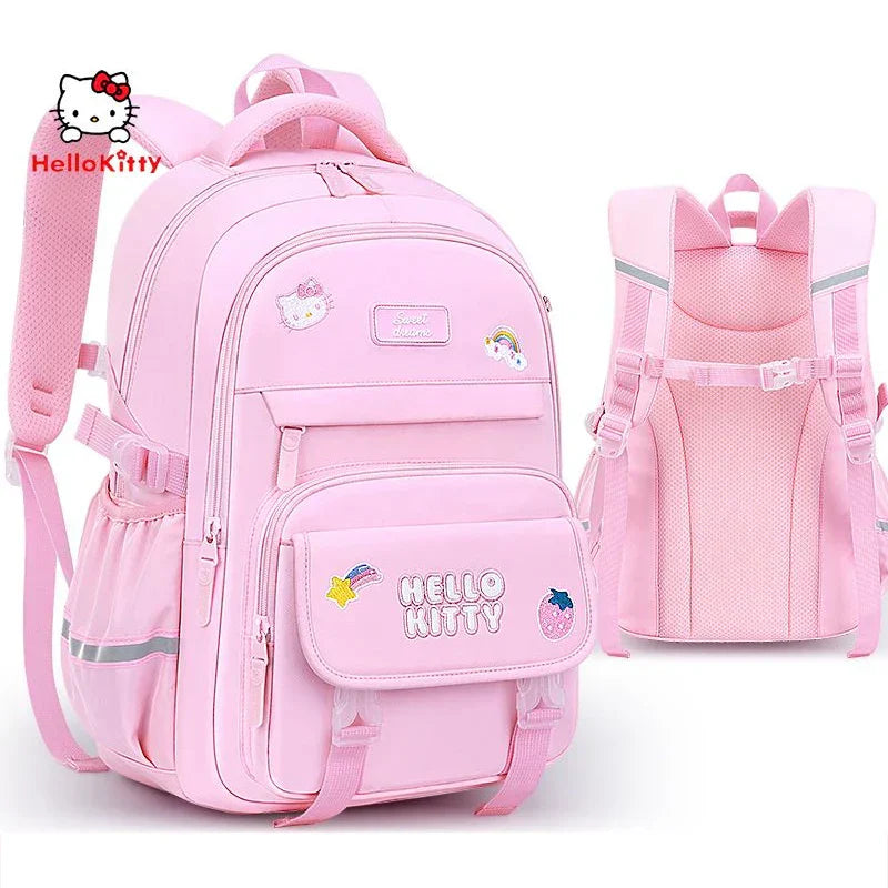 Sanrioed Hello kitty Schoolbag Cartoon Strawberry Kitty Cat