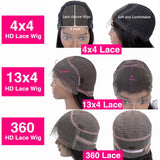 Straight Lace Front Wigs Human Hair 13x4 13x6