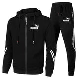 2PCS Design Tracksuit Mens Autumn Winter Hoody Jacket
