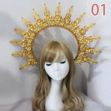 Baroque Headband DIY Material Gothic Lolita Crown Headband