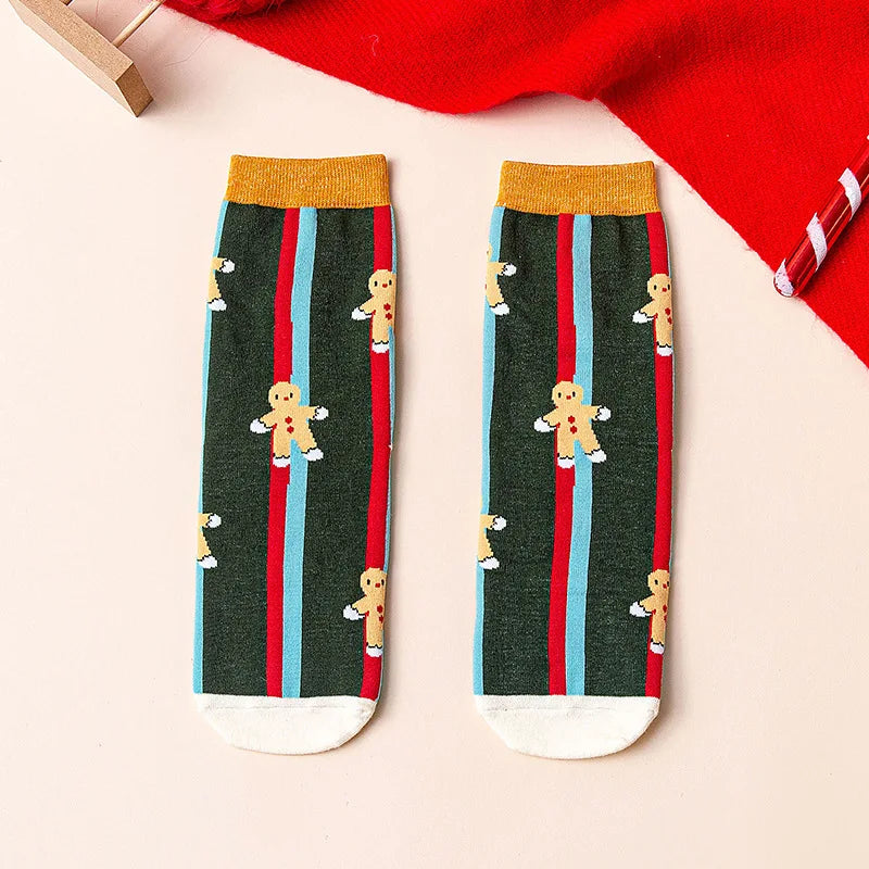 4 Pairs/Lot Children Girls Socks Christmas Socks For