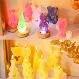 Easter Animal Candle Silicone Mold Rabbit Cat Bear