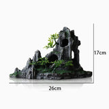 Fish Tank Plant Rockery Multi-style Aquarium Decoration,Resin Artificial