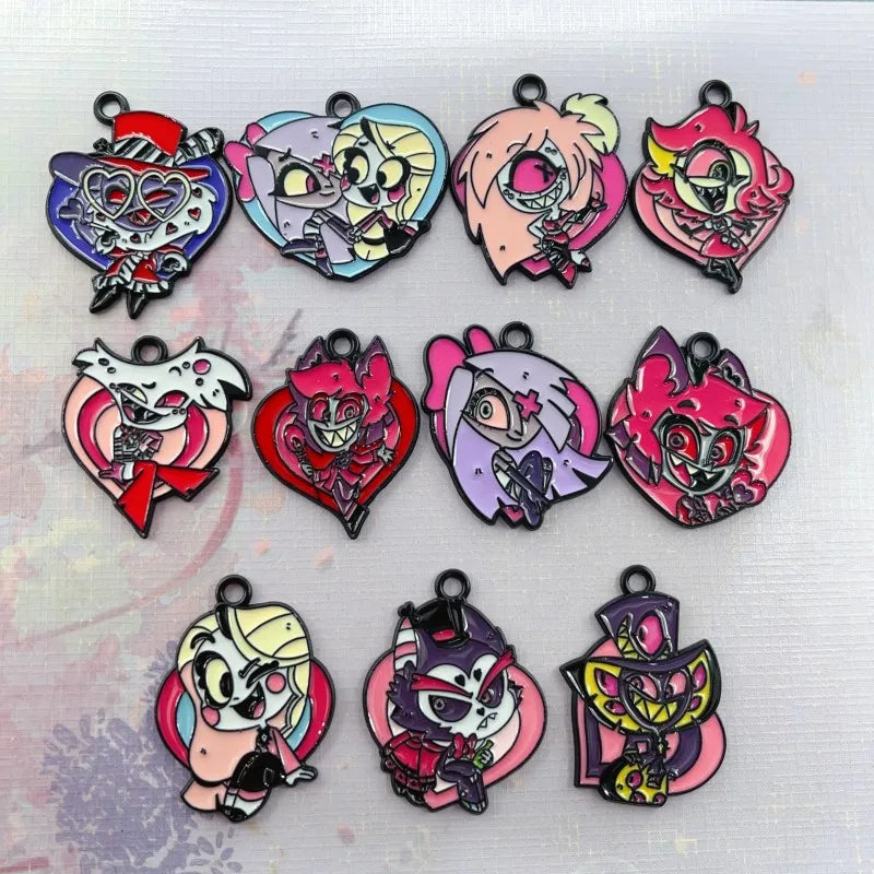 Random mixing10pcs Classic Cartoon Anime Earring Pendant DIY