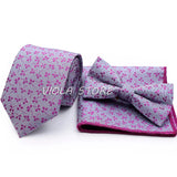 45 Color Paisley Geometry Striped 7.5cm Tie Set