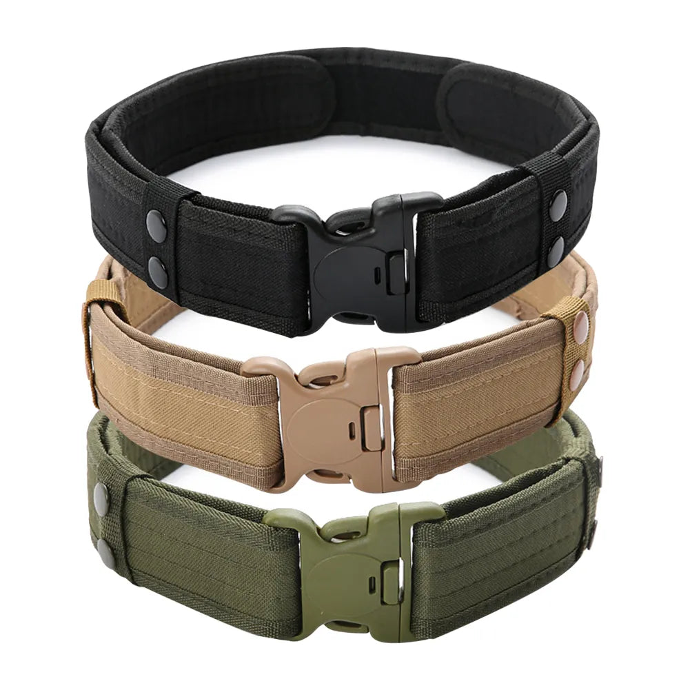 Men Army Style Combat Quick Release Tactical Belt