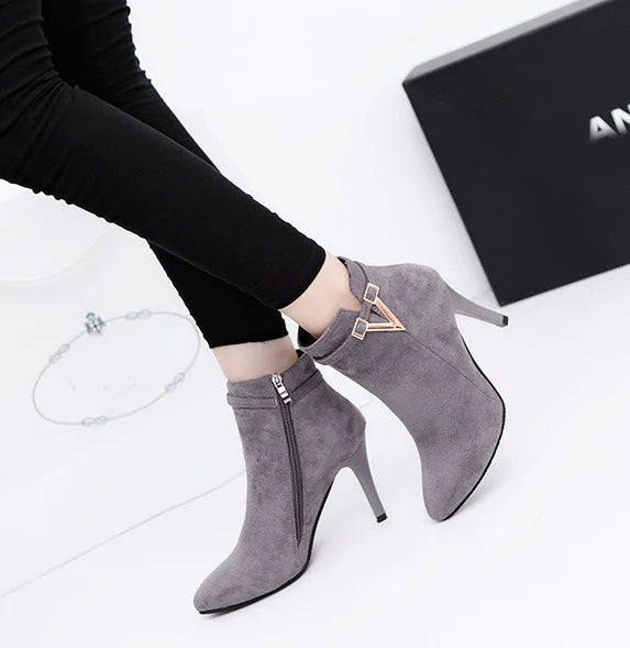 Botas Mujer Invierno Autumn Stiletto Thin High Heels