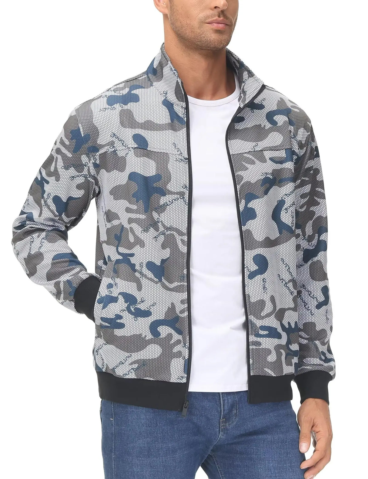 TACVASEN Full Zip UP Track Jackets Mens Lightweight