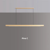Nordic Wood Pendant Lights LED Modern Hanging Lamps