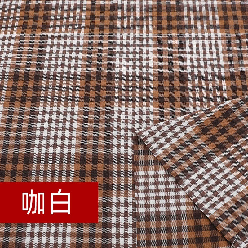 Yarn Dyed Soft Thickening Grinding Wool Plaid Fabric